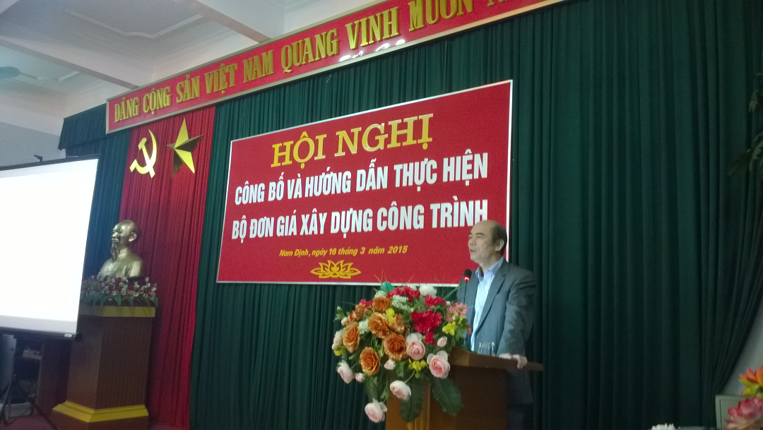 Công bố đơn giá xây dựng công trình tỉnh Nam Định năm 2014